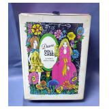 1970s Topper Toys "Dawn" Doll Case With Dolls, Qty 7, And Accessories