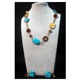 Beaded Necklace Earring Box Sets, Qty 5