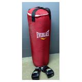 Everlast Heavy Bag 42" Tall Unknown Weight, And Everlast Heavy Bag Gloves Size L/XL