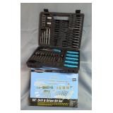 Warrior 114 Pc Drill And Driver Bit Set, Item 68874, In Hard Sided Carry Case And Black & Decker Han