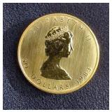1983 Canada $50 One Ounce Gold Maple Leaf Bullion Coin
