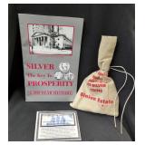 Binion Estate Hoard 1/2 Pound US Silver Coins In Sealed Bag, Includes Certificate Of Authenticity, A