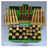 7.62 x 54 Ammo, Approx 45 Rds, Some In 5-Rd Stripper Clips, Some In MTM Case-Gard Organizer