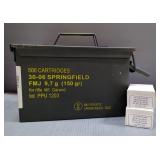 30-06 Sprg Ammo, Approx 40 Rds, In Metal Ammo Can Marked 30-06