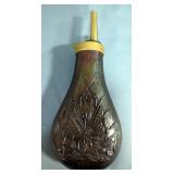 Metal Embossed Powder Flask