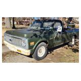 1971 Chevrolet C20 Pick Up Truck, VIN# CE241S610797, Odometer Reads 15326