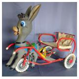 1950s Gumont Bologna Childs Donkey Pedal Cart, 25" x 30" x 17"