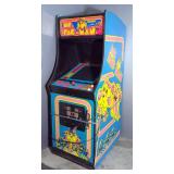 Bally Midway Coin Operated Ms. Pac Man Arcade Game, 68" x 25" x 33"