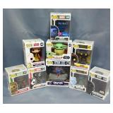 Funko Pop! Bobble Head Characters Including Star Wars Chewbacca, Jawa, The Child, Marvel Venom And T