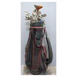 Golf Driver Assortment, Various Types, Qty 17, Putters And Golf Bag