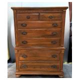 Ethan Allen 7-Drawer Chest Of Drawers, 56" x 40" x 20"