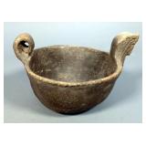 Native American Effigy Bowl - Roughly 7.5" Width, 4.5" Tall