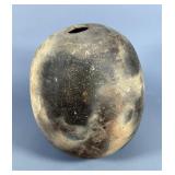 Caddoan Pottery Seed Jar - Roughly 1.5" Opening at Top, 10" Tall, 8" Wide
