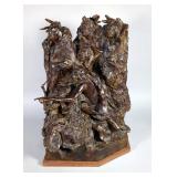 R.V. Greeves, Study For Unkown Monument Bronze Sculpture c. 1984 #16