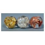 22k Gold Flake, Silver Flake, And Copper Flake Display Jars