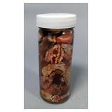 Raw Opals In Water Jar, 5" Tall