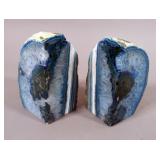 Agate Geode Bookends