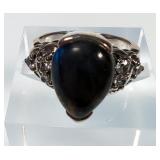 Labradorite Ring - 925 Silver, Size 7