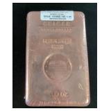 Geiger Poured 100 Ounce .9999 Fine Sealed Copper Bullion Bar