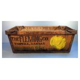 The Fleming C. Topeka Kansas, Banana Box, Woodsteel Nesting Box Manufactered by Chicago Mill and Lum