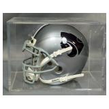 Kansas State University NCAA Schutt Air Mini Helmet In Display Case