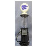 Kansas State University Gas Pump Replica Gumball Machine, 21-3/4" Tall