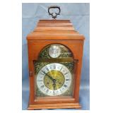 Tempus Fugit Carriage Clock With Winding Key, 16" Tall