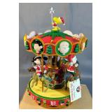Mr Christmas Collectibles Peanuts Edition Holiday Go Round Electric Scale Model Carousel, New In Box