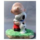 Hallmark Peanuts Gallery Porcelain Figurines Including Ms Van Pelt, Campfire Friends And Hugs, With 