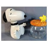 Treasure Craft Snoopy And Woodstock Cookie Jar, In Original Box