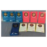 UMB Bank Kansas City Area Sesquicentennial Commemorative Bronze, Silver And Gold Coins, Qty 9