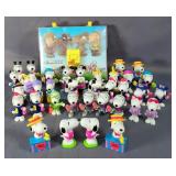 2000s Peanuts Jeli Pops New In Package And Peanuts Mini Figurines, Qty 35, Approx 2.5" Long