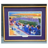 Jon Onion (American, d. 2023) Purple Dreams (Kansas State University Football Field) Print, Signed A