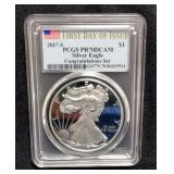 2017-S United States Mint One Ounce Silver $1 American Eagle Proof Coin Congratulations Set, PCGS Ce