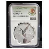 2021 Mo Mexico Libertad 1 Oz. .999 Silver NGC Reverse PF70 Bullion