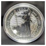 2023 Great Britain 1 Kilo .999 Fine Silver 500 Pound Queen Elizabeth Round