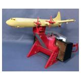 Remco Industries Battery Operated Flying Fox Plane Controller Toy Jet Prop Airliner, Missing Sticker