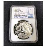 2016 P $1 Mark Twain Proof Coin, NGC Certified Early Releases PF70 Ultra Cameo