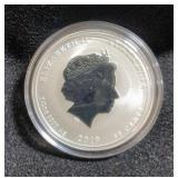 2019 Australian Fifty Cent 1/2 Ounce Silver Year Of The Pig Coin