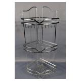 NSF Metal Wire Storage Rack, 78" x 48" x 18", Needs Assembly And Three Tier 25" Tall Corner Shelf