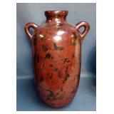 Ceramic Vases Including Double Handled Urn Style, 20" Tall And Floral Themed 15" Vase