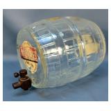 Early Times Glass Gallon Barrel With Spout, 7" x 11"