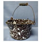 Antique Graniteware 16" Pail