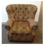 Sealy Furniture Overstuffed Wingback Armchair with Nailhead Accents