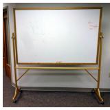 Quartet Double Sided Rolling Whiteboard with Markers(4) and Eraser, 80"T x 76"W