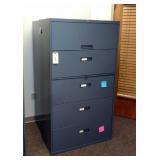 Steelcase Top Key 4 Drawer and Door Lateral Filing Cabinets with Shelf(2), 64.5"T x 36"W x 18"D