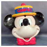 Porcelain Mickey Mouse Head Cookie Jar