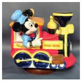 Schmid Disney Mickey And Minnie Mouse 60th Birthday Music Box, 6" x 6", And Car Music Box With On Of