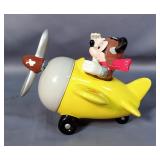 Schmid Disney Music Boxes Including, Limited Edition Mickey In Airplane, 6" x 7.5", And Fantasia Mic
