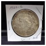 1922, 1922 D, And 1922 S Peace Dollars